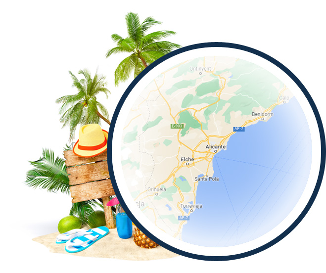 Mapa Costa Blanca
