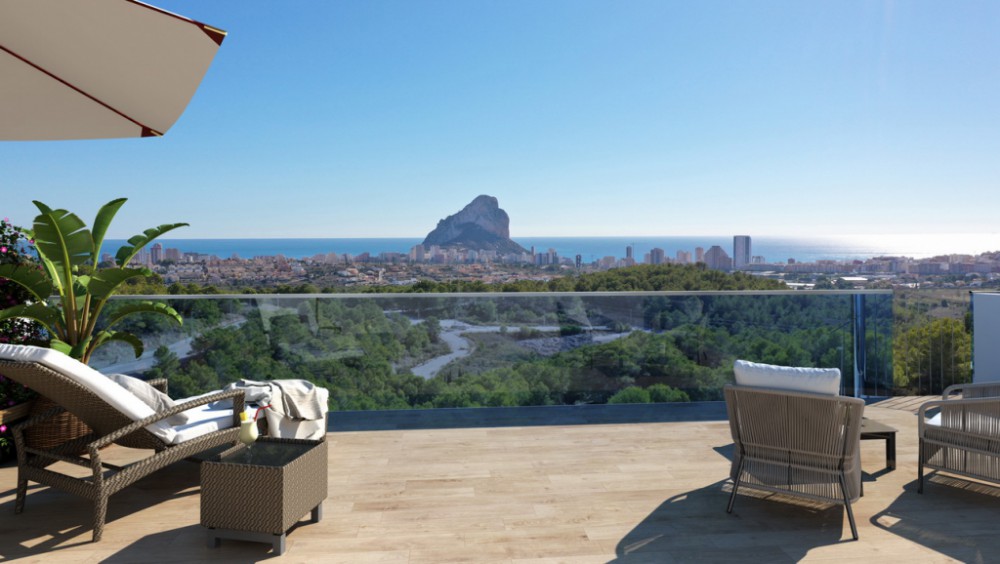 Apartament z tarasem w Calpe