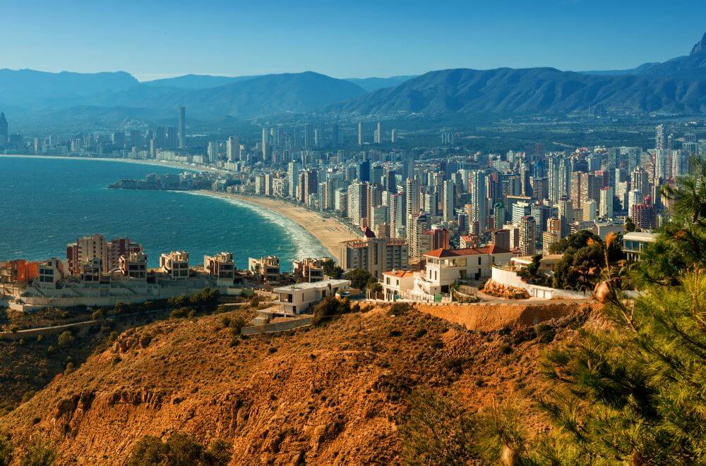 Benidorm - widok na wybrzeże