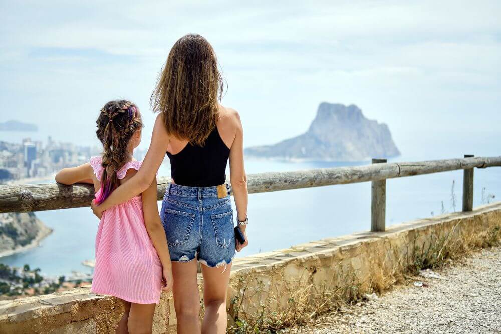 Calpe - widok na skałę Penon de Ifach