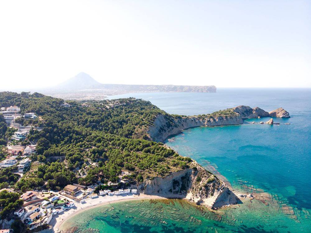 Widok z lotu ptaka na Javea
